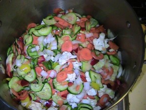 pretty mixed veggies waiting to be relished